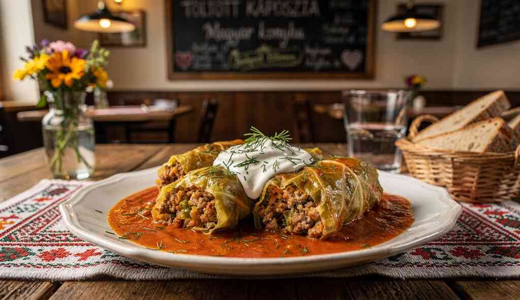 Maďarské plněné zelné listy